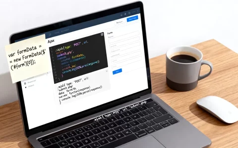 ajax表单如何转为json？ajax提交表单获取json数据
