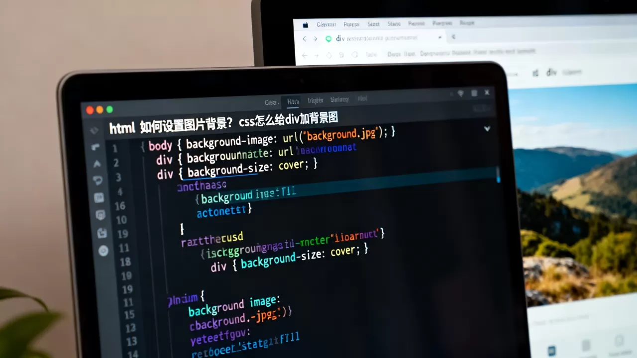html如何设置图片背景？css怎么给div加背景图