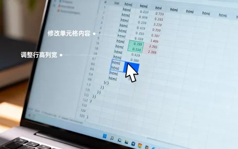 html表格数据怎么改？如何修改html表格数据