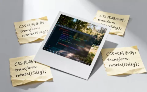 html怎么设置图片倾斜？css实现图片旋转倾斜效果