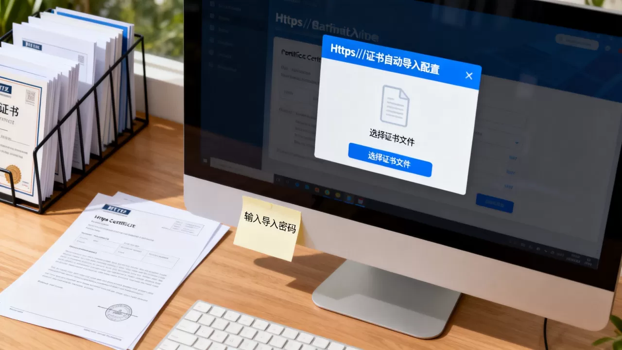 https证书怎么自动导入?https证书自动导入配置教程 https证书怎么自动导入?https证书自动导入配置教程
