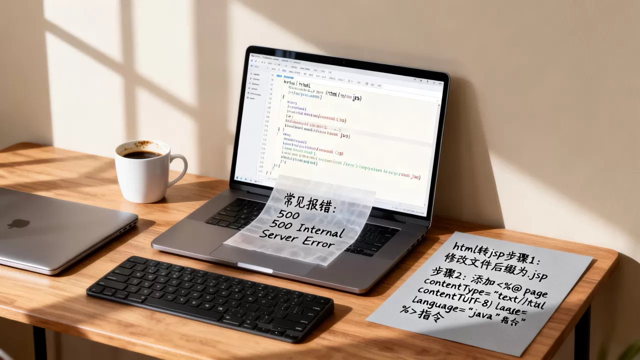 html页怎么改成jsp?html转jsp报错怎么解决 html页怎么改成jsp?html转jsp报错怎么解决