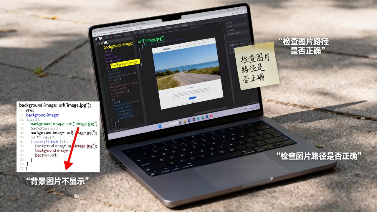 HTML如何设置背景图片?css背景图片不显示的解决方法 HTML如何设置背景图片?css背景图片不显示的解决方法