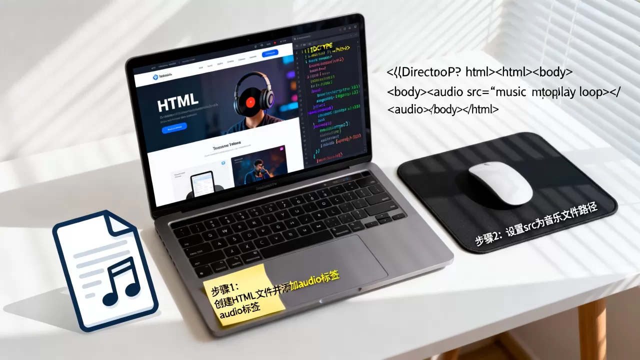 html音乐网站页面怎么做？html5背景音乐代码怎么写