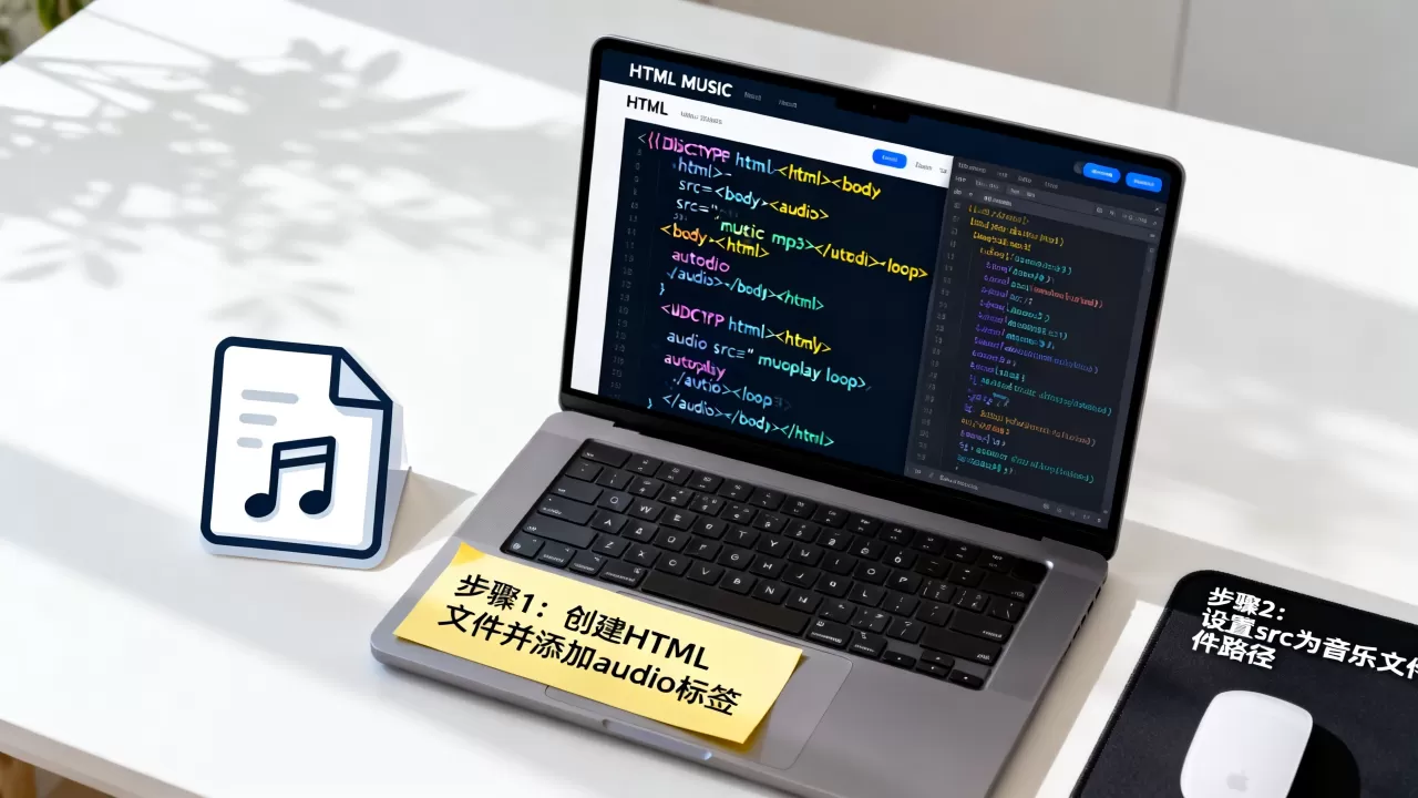 html音乐网站页面怎么做？html5背景音乐代码怎么写