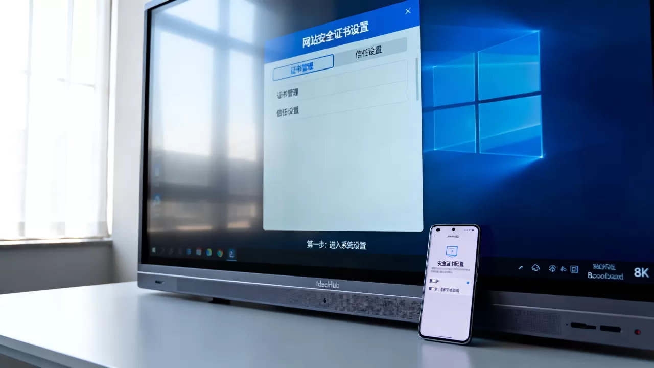 安卓系统网站安全证书怎么设置?IdeaHub Board设备安卓配置 安卓系统网站安全证书怎么设置?IdeaHub Board设备安卓配置