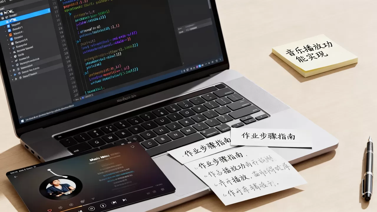 html音乐网站作业怎么做？html音乐网站作业代码怎么写