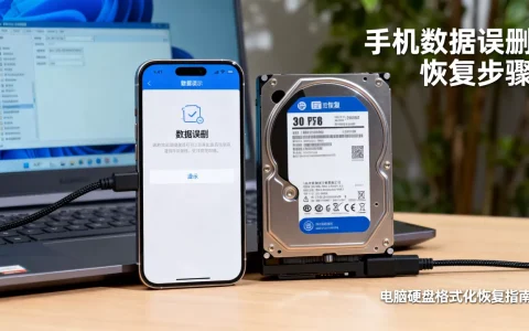 手机数据误删怎么恢复？电脑硬盘格式化数据恢复软件