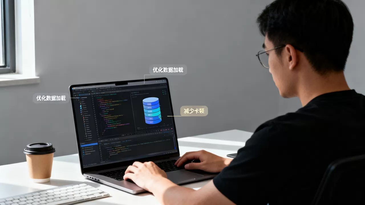 ajax加载大量数据库卡顿怎么办？如何优化前端数据加载性能
