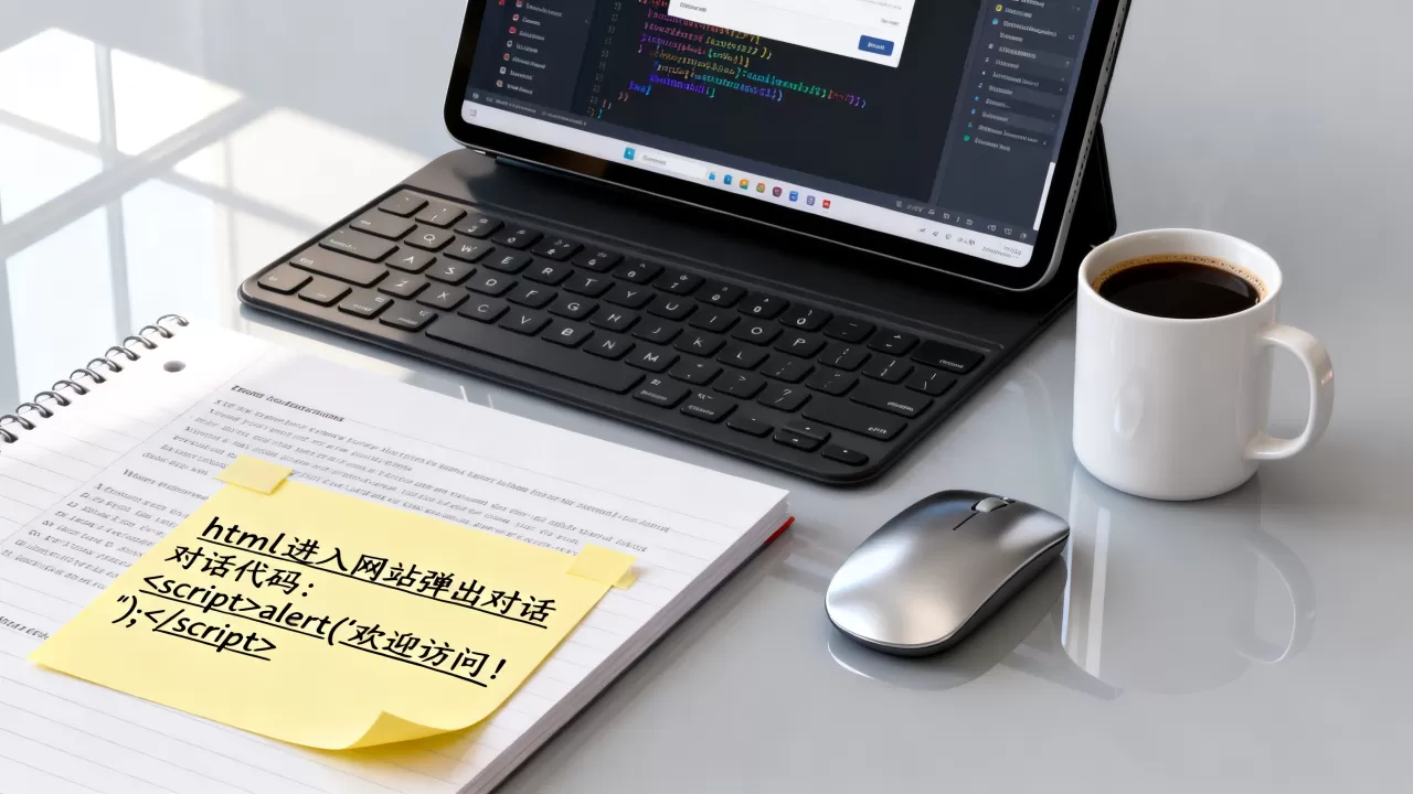 html进入网站如何弹出对话？网页自动弹出对话框代码