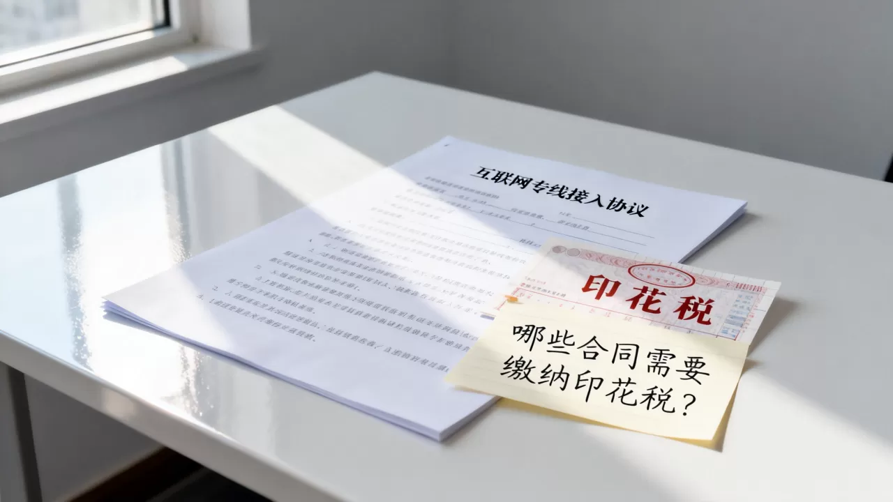 互联网专线接入协议要交印花税吗？哪些合同需要缴纳印花税