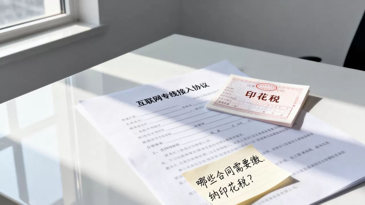 互联网专线接入协议要交印花税吗？哪些合同需要缴纳印花税