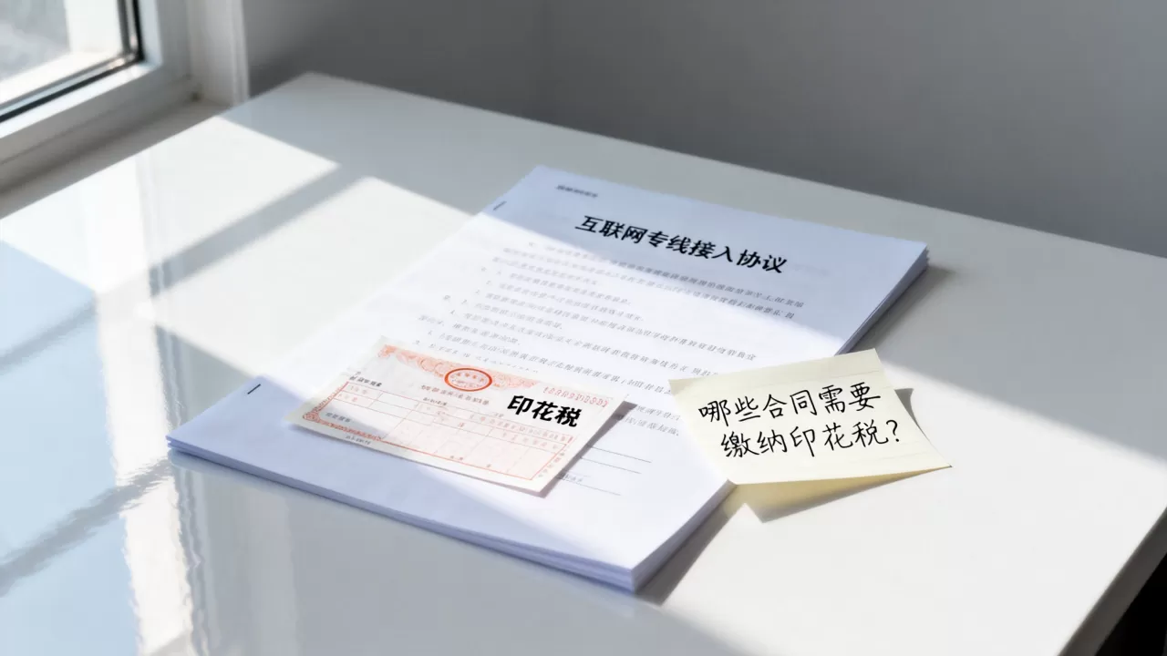 互联网专线接入协议要交印花税吗？哪些合同需要缴纳印花税