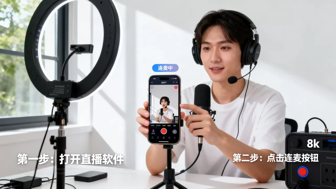 互相视频音频的直播怎么开？直播连麦功能怎么使用