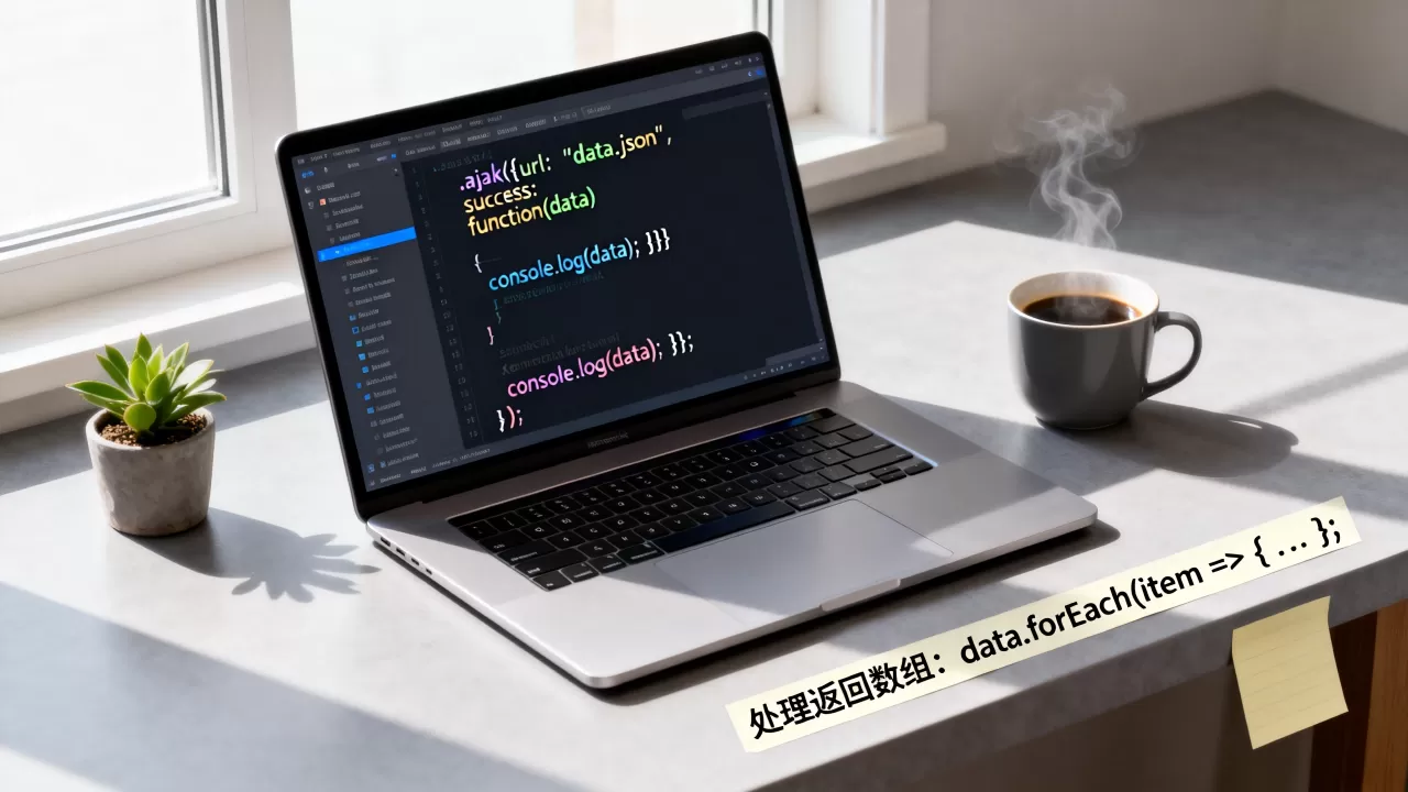 前端ajax数据数组代码怎么写？ajax请求返回数组如何处理