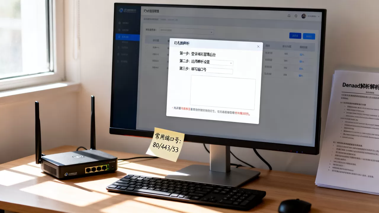 个人域名解析端口怎么设置？域名解析端口号是多少