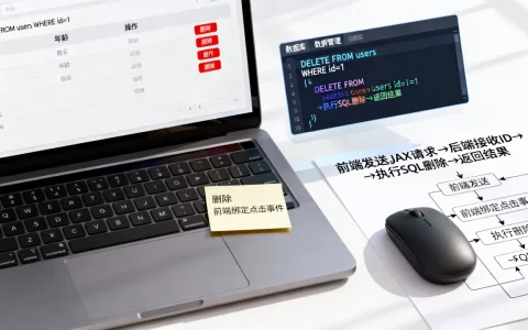 HTML表格如何删除数据库数据？前端表格删除后端数据怎么实现