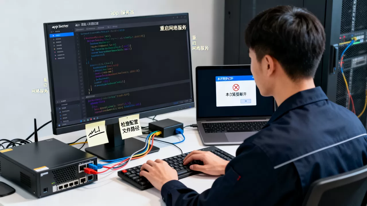 app服务器配置文件怎么改?应用运维登录后显示本次链接已断开怎么处理 app服务器配置文件怎么改?应用运维登录后显示本次链接已断开怎么处理