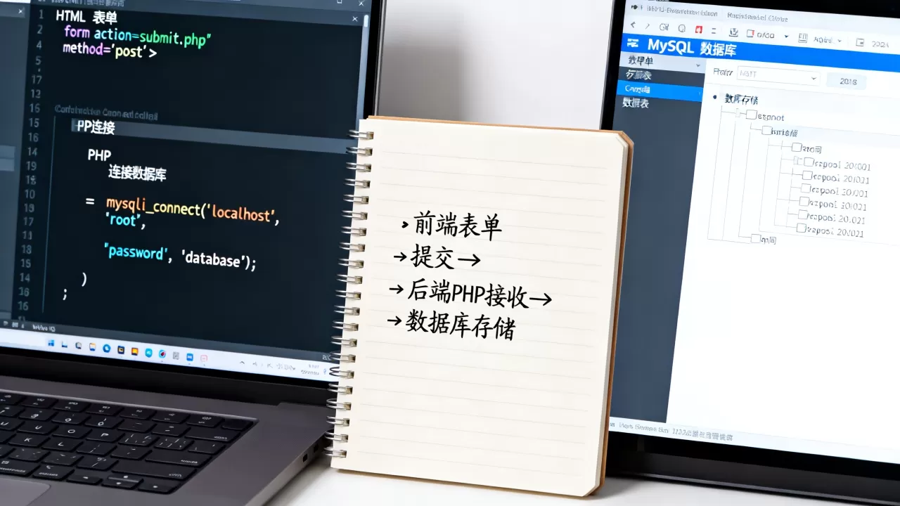 HTML表单如何链接到数据库?前端表单提交数据到后端数据库教程 HTML表单如何链接到数据库?前端表单提交数据到后端数据库教程
