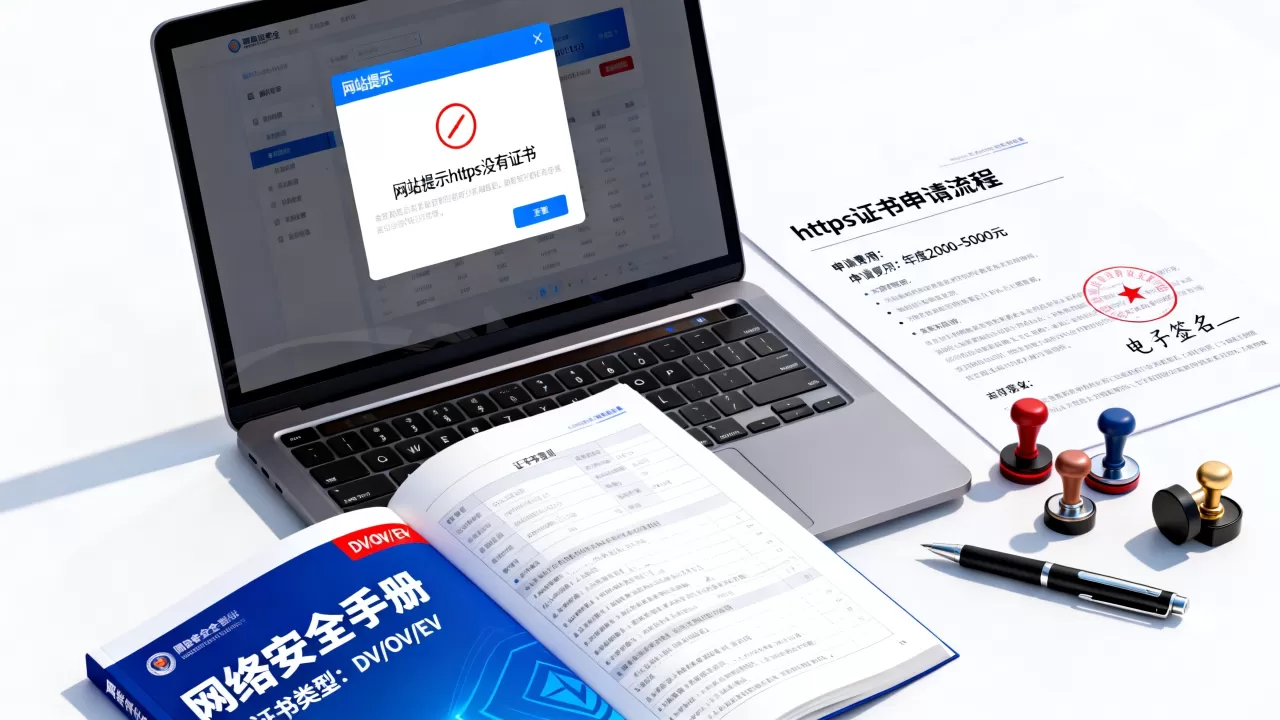 网站提示https没有证书怎么办？https证书申请费用及流程详解