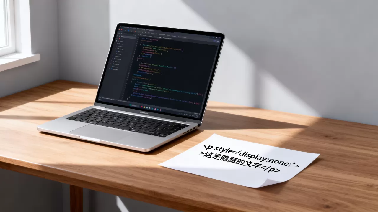 html隐藏一段文字怎么实现？html隐藏文字代码