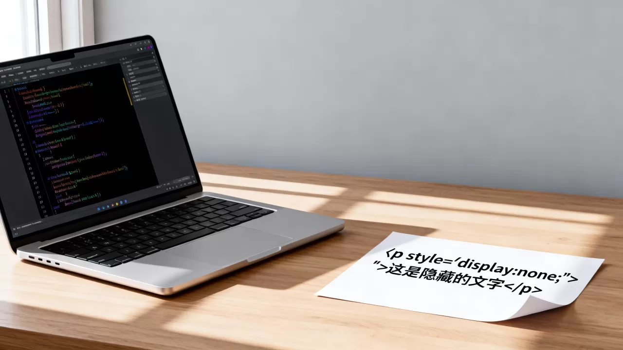 html隐藏一段文字怎么实现？html隐藏文字代码