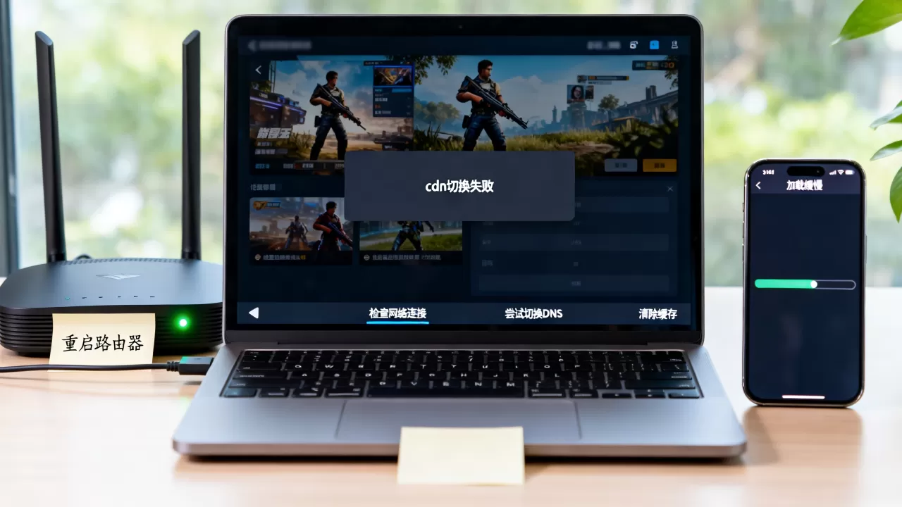 游戏下载cdn切换失败怎么办？如何快速解决游戏加载慢问题
