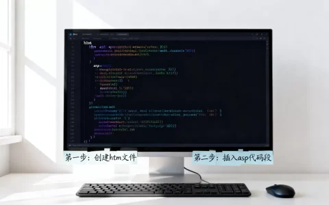 htm怎么插入asp？asp和htm混合编程的具体步骤