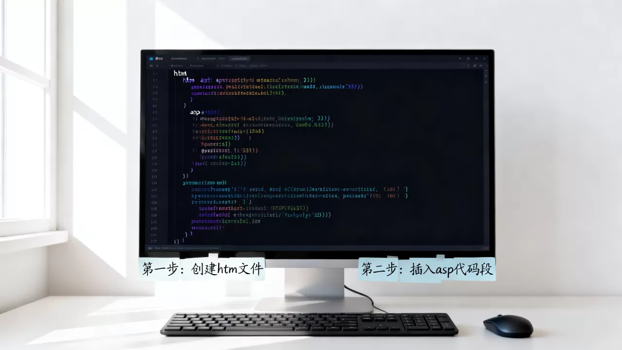 htm怎么插入asp？asp和htm混合编程的具体步骤