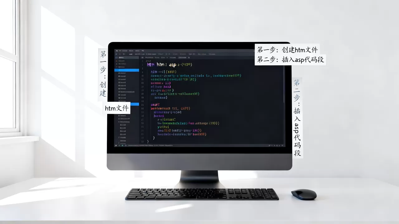 htm怎么插入asp？asp和htm混合编程的具体步骤
