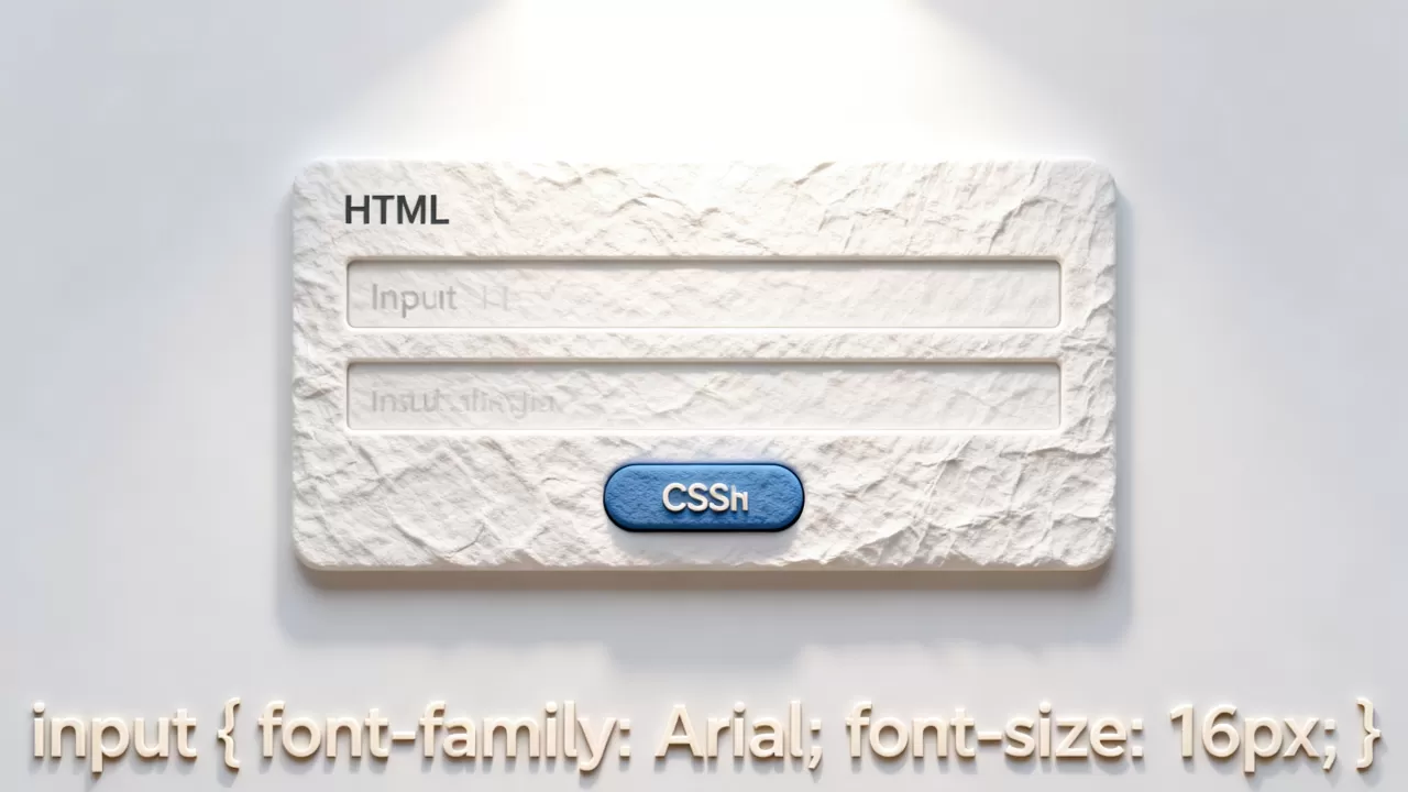 HTML表单字体怎么设置?CSS控制表单字体样式 HTML表单字体怎么设置?CSS控制表单字体样式