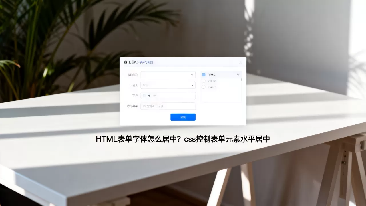 HTML表单字体怎么居中?css控制表单元素水平居中 HTML表单字体怎么居中?css控制表单元素水平居中
