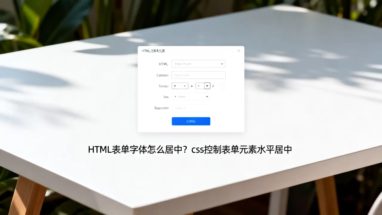 HTML表单字体怎么居中?css控制表单元素水平居中 HTML表单字体怎么居中?css控制表单元素水平居中