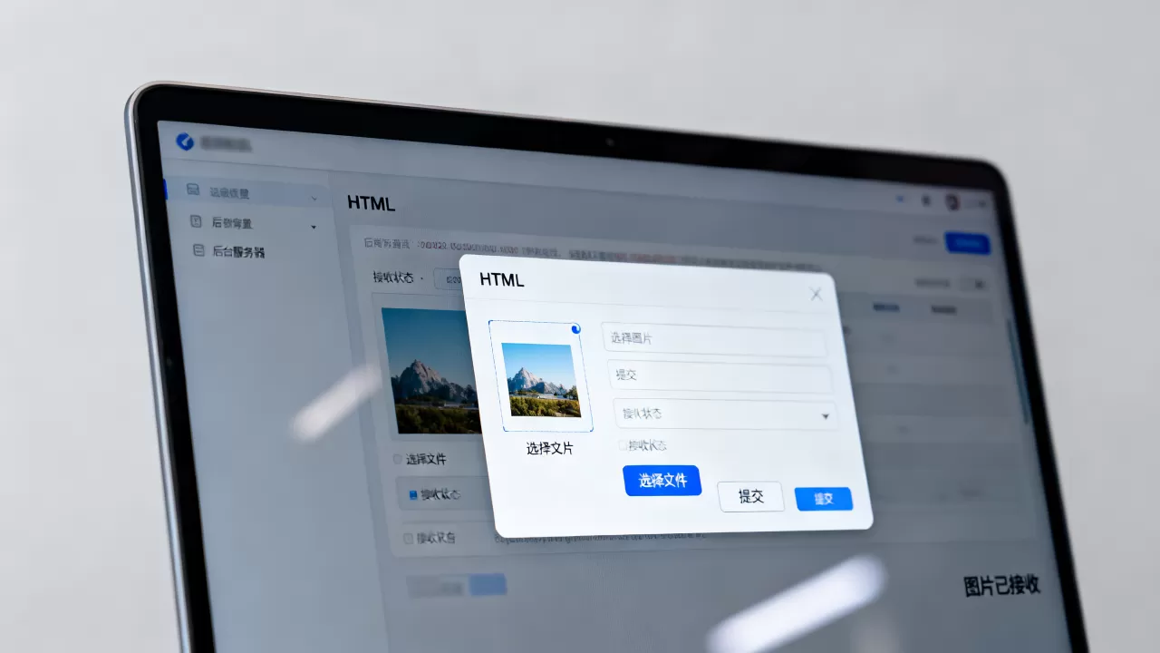 HTML表单如何提交图片？html表单图片提交后台接收