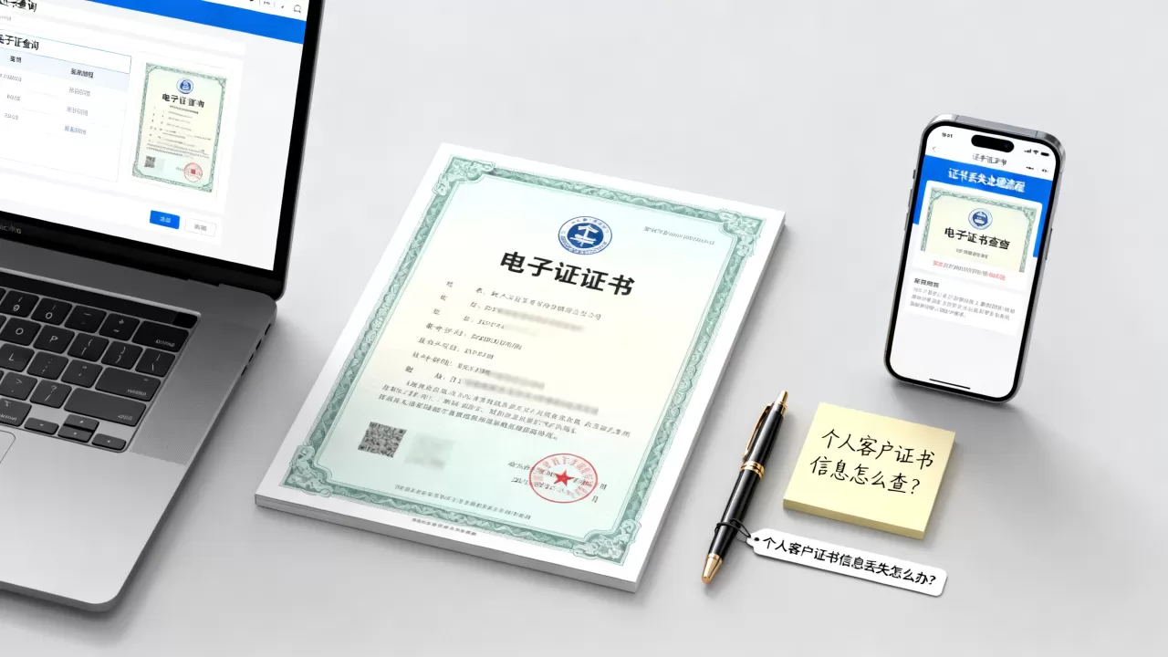 个人客户证书信息怎么查？个人客户证书信息丢失怎么办