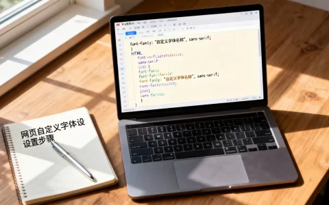 HTML中怎么设置字体？网页自定义字体代码怎么写