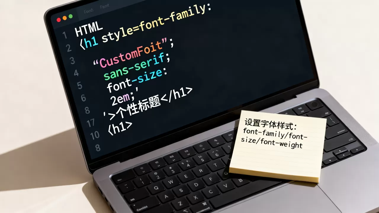 HTML里个性的字体怎么设置？网页字体样式代码