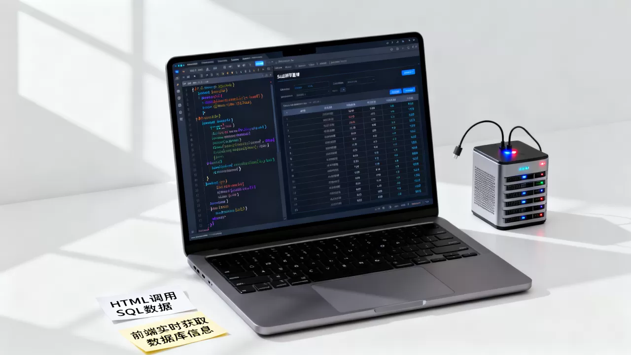 HTML如何调用SQL数据库数据？前端页面实时获取数据库信息