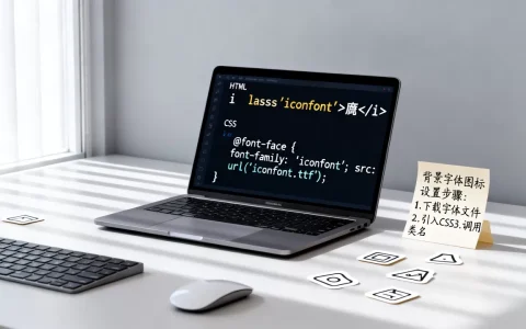 HTML背景字体图标怎么设置？css如何引入字体图标