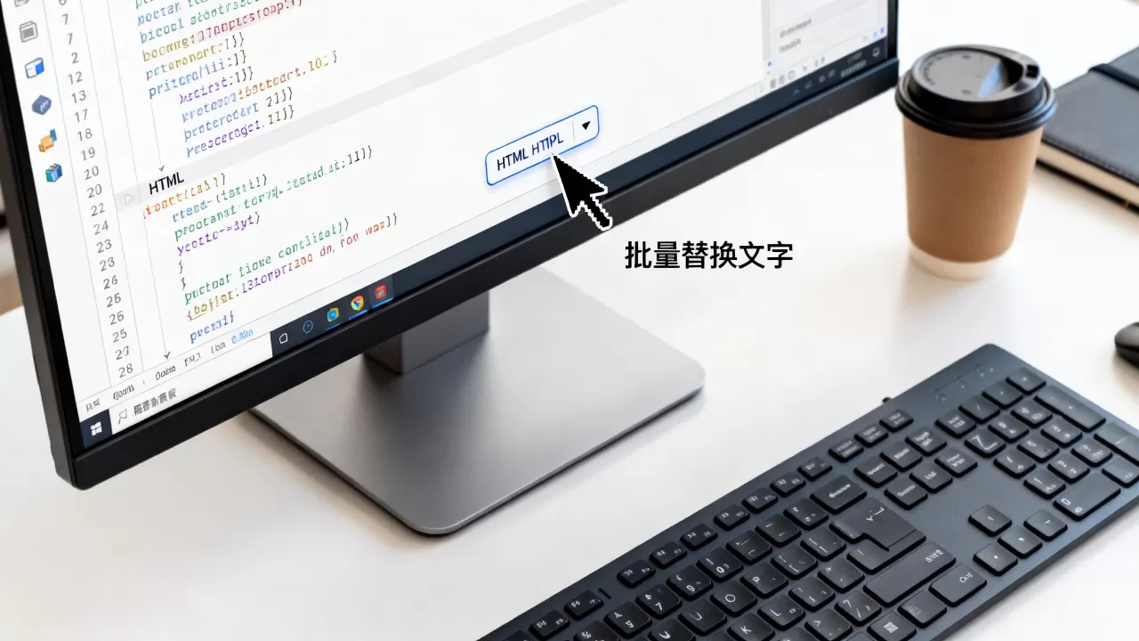 html替换文字怎么操作？html批量替换文字工具