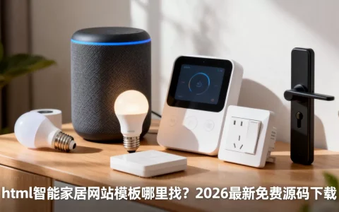 html智能家居网站模板哪里找？2026最新免费源码下载