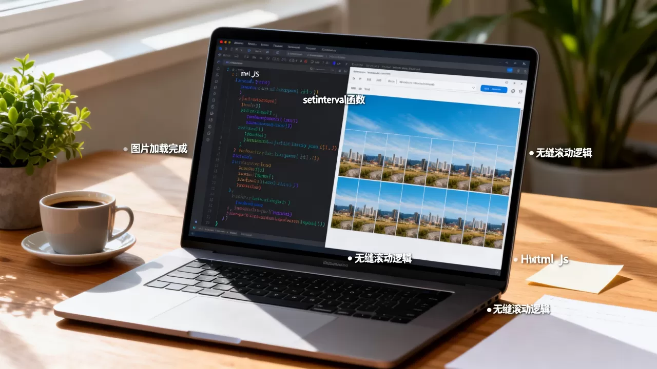htmljs图片滚动怎么实现？js图片无缝滚动代码