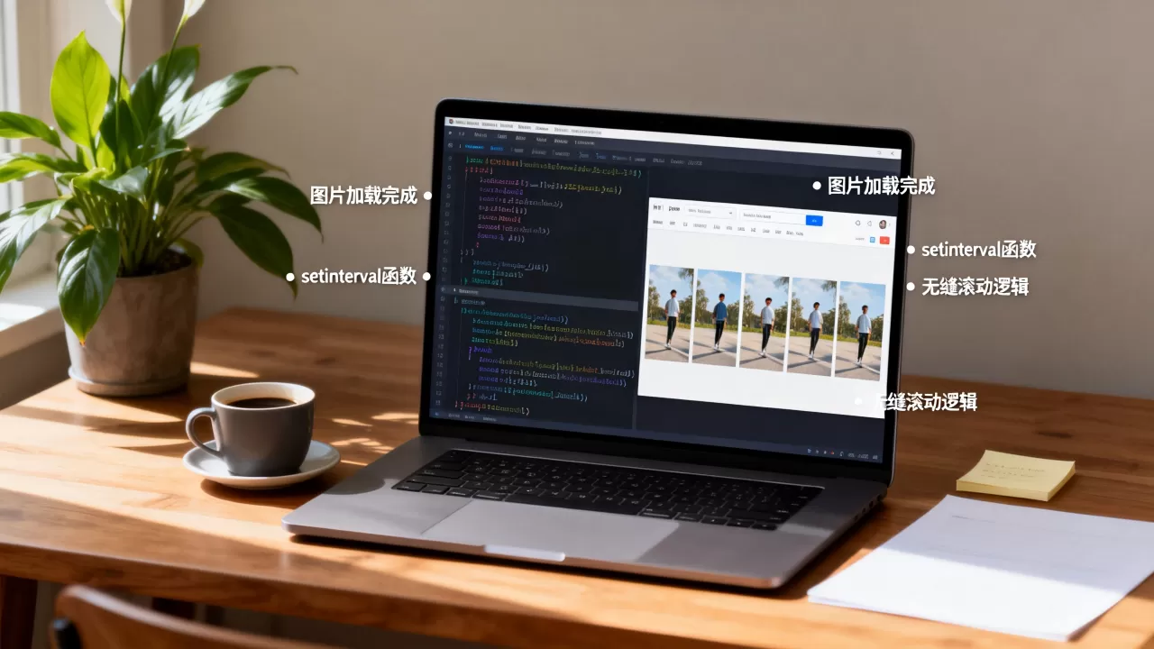 htmljs图片滚动怎么实现？js图片无缝滚动代码