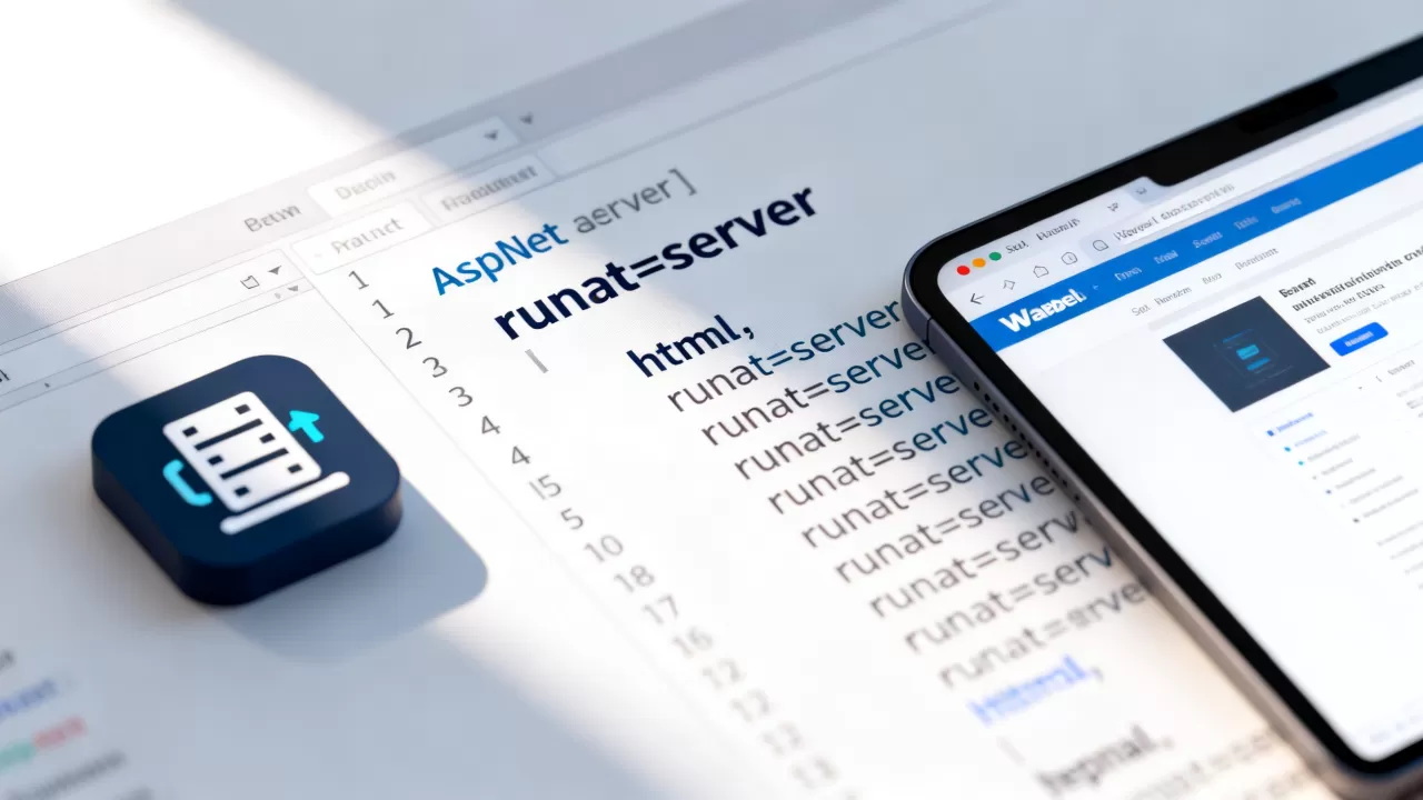 html添加runat变成服务器是什么意思？asp.net中runat=server的作用