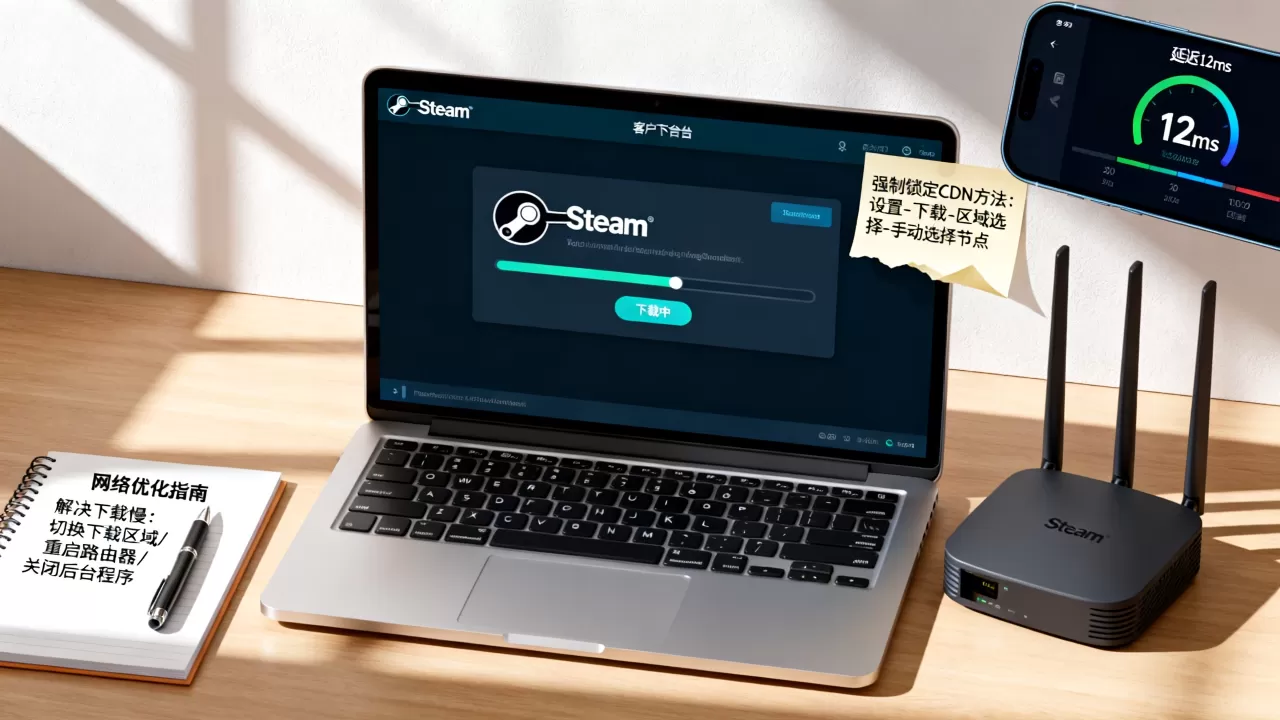 Steam CDN怎么强制锁定?steam下载速度慢怎么解决 Steam CDN怎么强制锁定?steam下载速度慢怎么解决