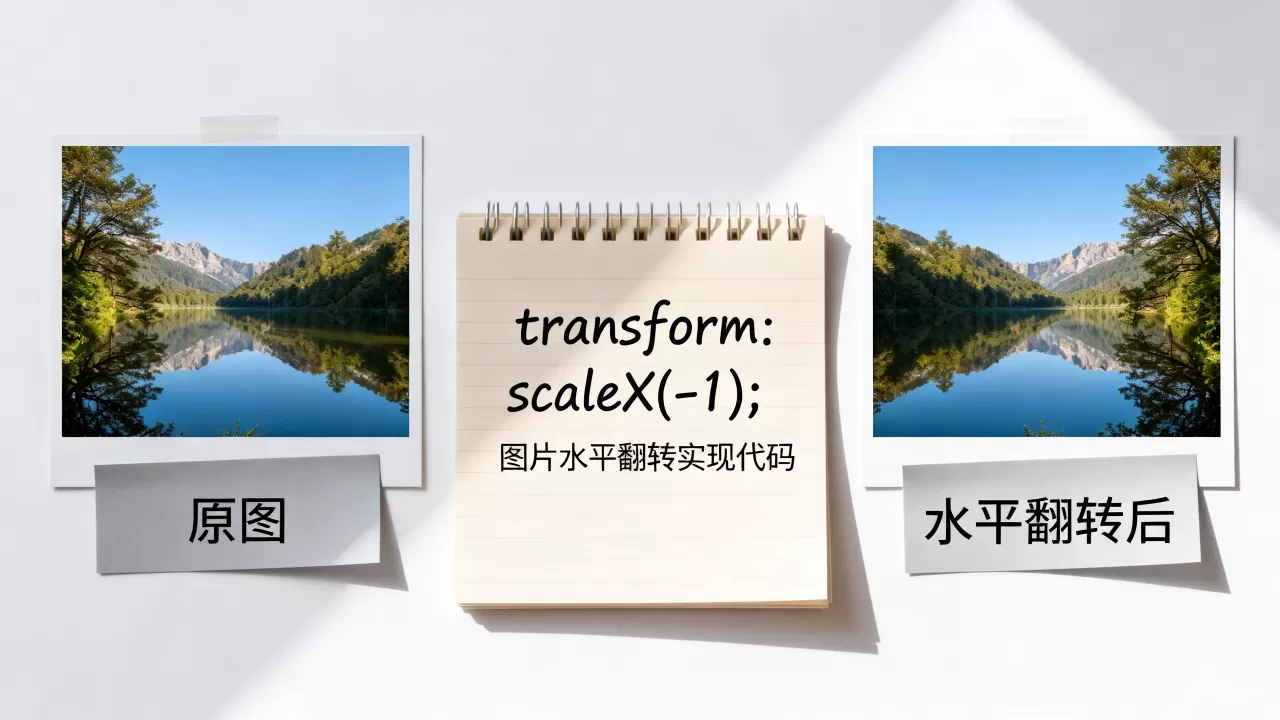 HTML图片如何横向反转?CSS实现图片水平翻转代码 HTML图片如何横向反转?CSS实现图片水平翻转代码