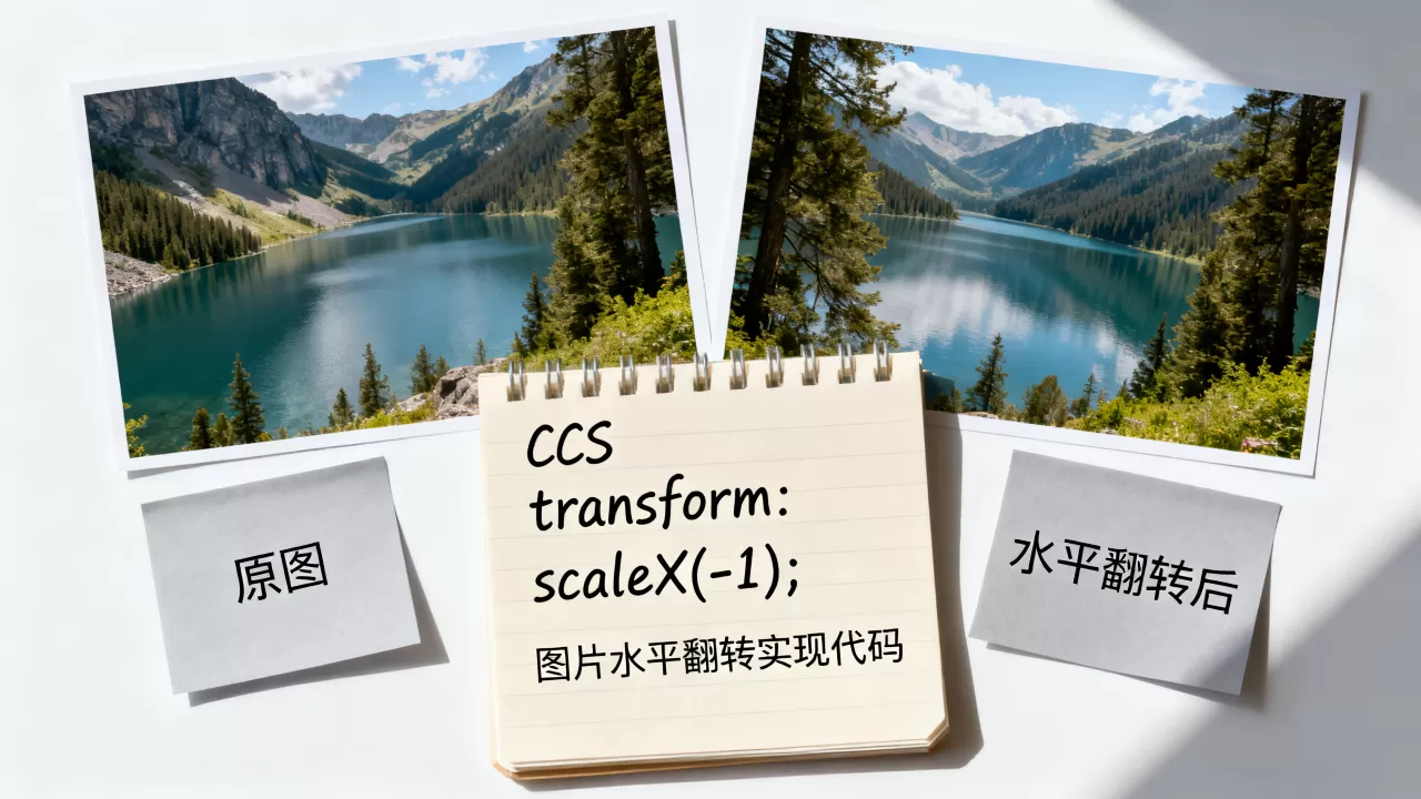 HTML图片如何横向反转?CSS实现图片水平翻转代码 HTML图片如何横向反转?CSS实现图片水平翻转代码