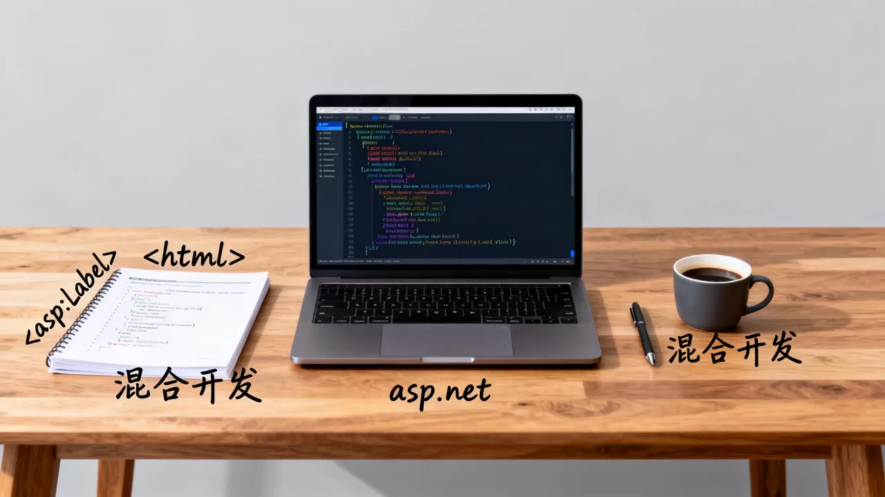 html中怎么写asp代码？asp.net与html混合开发