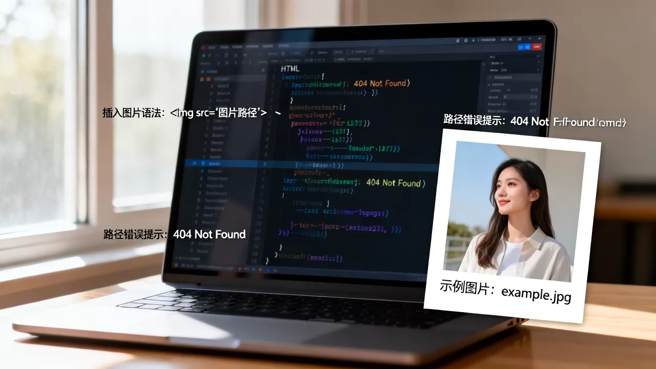 html的图片怎么插入？html图片路径错误怎么解决