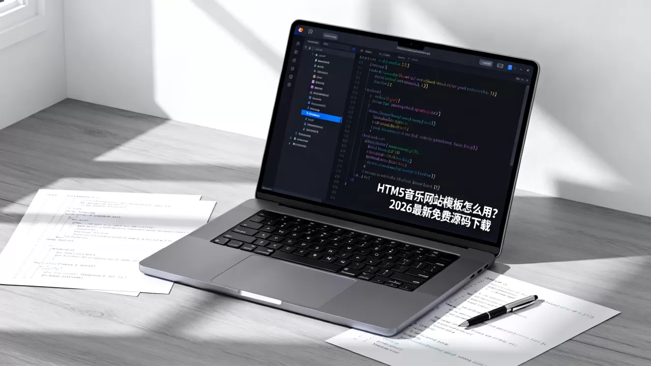HTML5音乐网站模板怎么用？2026最新免费源码下载